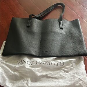 Vince Camuto Textured Black Tote